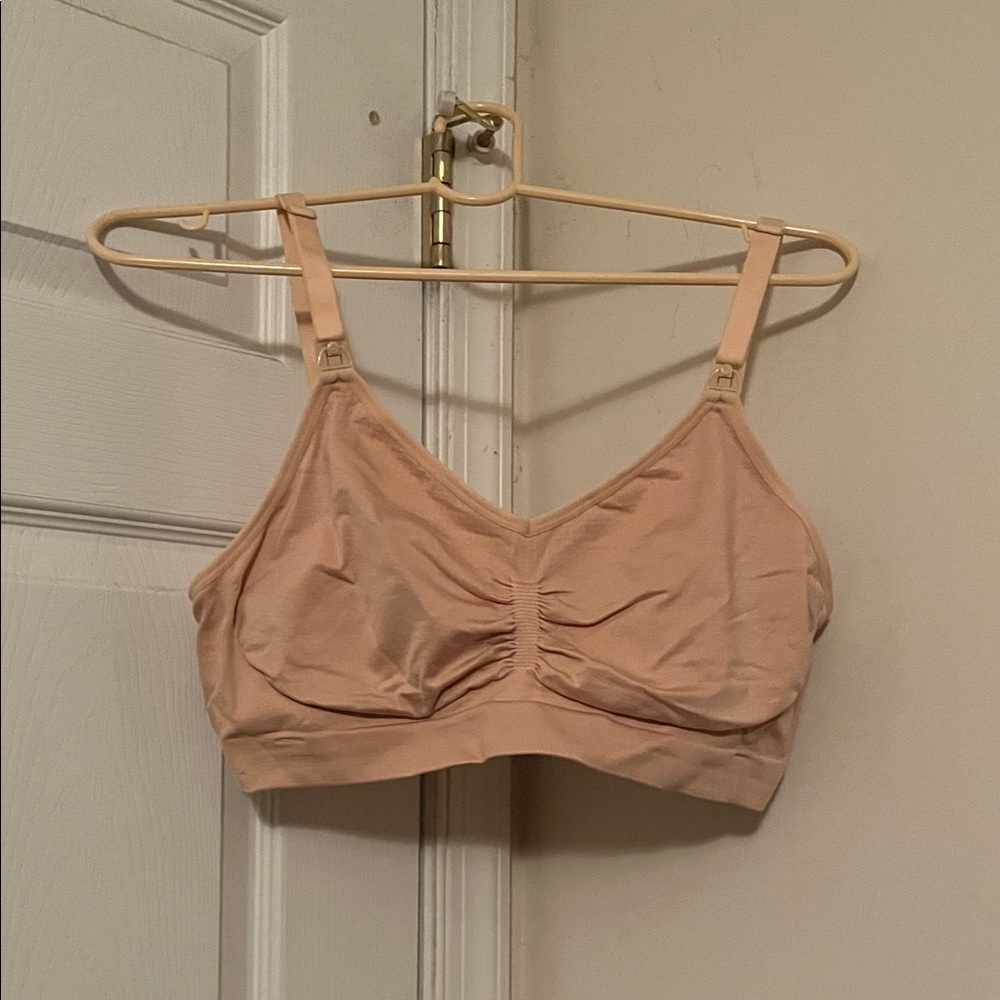 Elegant Nude Nursing Bra